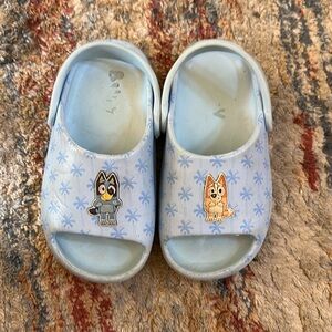 Toddler Bluey Comfort Slide Sandals - Blue 11 unisex